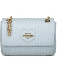 Love Moschino - Sac Porté Épaule À Motif Cœur - Lyst