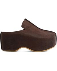 JW Anderson - 50 Mm Suède Muiltjes Met Plateauzool - Lyst