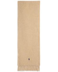 Polo Ralph Lauren - Fringed-Trim Embroidered Scarf - Lyst