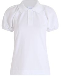 Patou - Volume-Sleeve Polo Shirt - Lyst