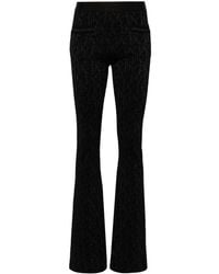 Palm Angels - Monogram-Jacquard Knitted Trousers - Lyst