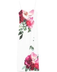Alice + Olivia - Printed Long Dress - Lyst
