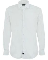 Fay - Long-Sleeve Point-Collar Shirt - Lyst