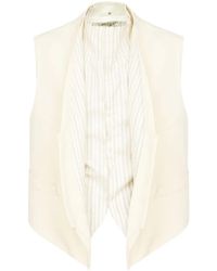 Maison Margiela - Striped Panel Waistcoat - Lyst