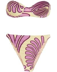 Adriana Degreas - Printed High-Leg Bikini Set - Lyst