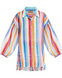 Missoni - T-shirt en coton à imprimé zig-zag - Lyst