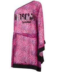 Moschino - One-Shoulder Beach Cover-Up - Lyst