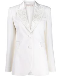 PUCCI - Bead Embellished Lapel Blazer - Lyst