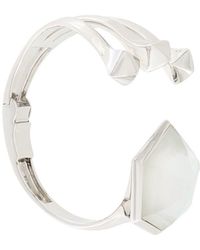 Stephen Webster superstud Argent Nacre et Quartz Boucles d/'oreilles Créoles