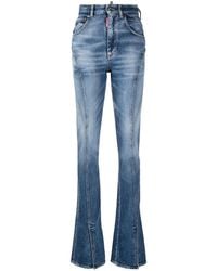 DSquared² - High-Waisted Flared Jeans - Lyst
