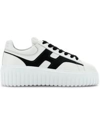 Hogan - H-Stripes Leather Sneakers - Lyst