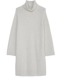 Marc O' Polo - Turtleneck Ribbed Mini Dress - Lyst