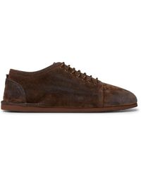 Marsèll - Sancrespella Distressed-Effect Lace-Up Derby Shoes - Lyst
