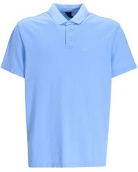 Armani Exchange - Logo-print Cotton Polo Shirt - Lyst