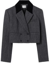 Claudie Pierlot - Blazer Con Motivo Pied-De-Poule - Lyst