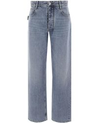 Bottega Veneta - Halbhohe Wide-Leg-Jeans - Lyst