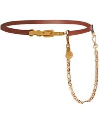 Etro - Pegaso-Medallion Chain Leather Belt - Lyst