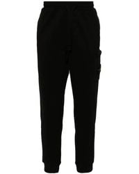 Stone Island - Compass-Badge Cotton Track Pants - Lyst