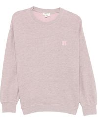 MAISON 123 - Lesly Logo-Embroidered Sweatshirt - Lyst
