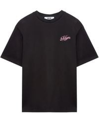 MSGM - Embroidered T-Shirt - Lyst
