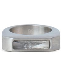 Rick Owens - Brushed Rectangular Ring - Lyst