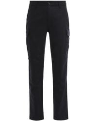 Moorer - Pantalones Cargo Con Parche Del Logo - Lyst