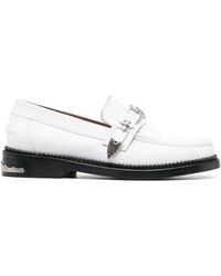 Toga - Polished Leather Loafers - Lyst