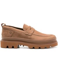 Clarks - Badell Step Leather Loafers - Lyst