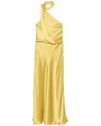 STAUD - Estelle One-Shoulder Draped Maxi Dress - Lyst