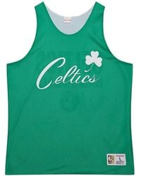 Mitchell & Ness - Logo Celtics Mesh-Knit Tank Top - Lyst