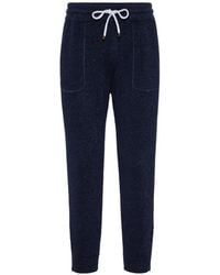 Brunello Cucinelli - Ribbed-Knit Track Pants - Lyst