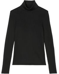 Marc O' Polo - Top de canalé con cuello alto - Lyst