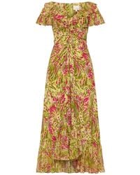 Cinq À Sept - Daisy Swirl Ruffled Dress - Lyst