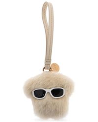 Versace - Fur Keychain - Lyst