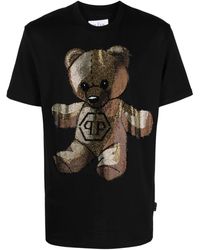 Philipp Plein - T-Shirt Mit Teddy - Lyst