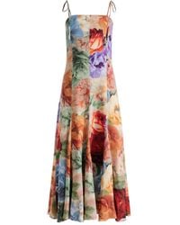 Alice + Olivia - Alice + Olivia Jeannette MIDI Robe - Lyst