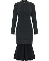 Alexander Wang - Dress Made Of Combined Fabrics - Lyst