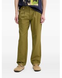 Desigual - Pleated Pocketed Straight-Leg Trousers - Lyst