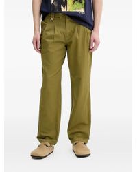 Desigual - Pleated Pocketed Straight-Leg Trousers - Lyst
