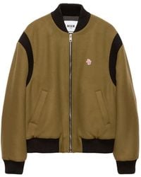 MSGM - Giacca Con Bordo A Coste - Lyst