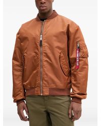 Alpha Industries - Zip-Up Bomber Jacket - Lyst