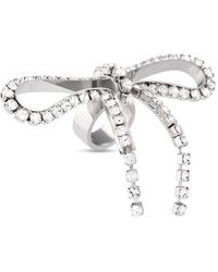 Balenciaga - Archive Ribbon Crystal-embellished Ring - Lyst