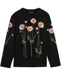 Simone Rocha - Poppy Field printed long-sleeve T-shirt - Lyst