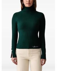 Guess - Ribbed-Knit Button-Cuff Sweater - Lyst