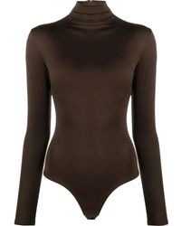 Atu Body Couture - Mock-Neck Long-Sleeved Bodysuit - Lyst