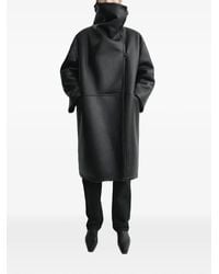 TOTEME - Shearling Wrap Coat - Lyst