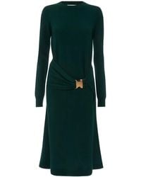 JW Anderson - Buckle-Waist Midi Dress - Lyst