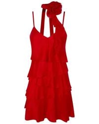 Blugirl Blumarine - Tiered Mini Dress - Lyst