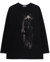 Yohji Yamamoto - Graphic-Print Long-Sleeved T-Shirt - Lyst