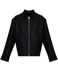 Jil Sander - Zip-Up Wool Jacket - Lyst